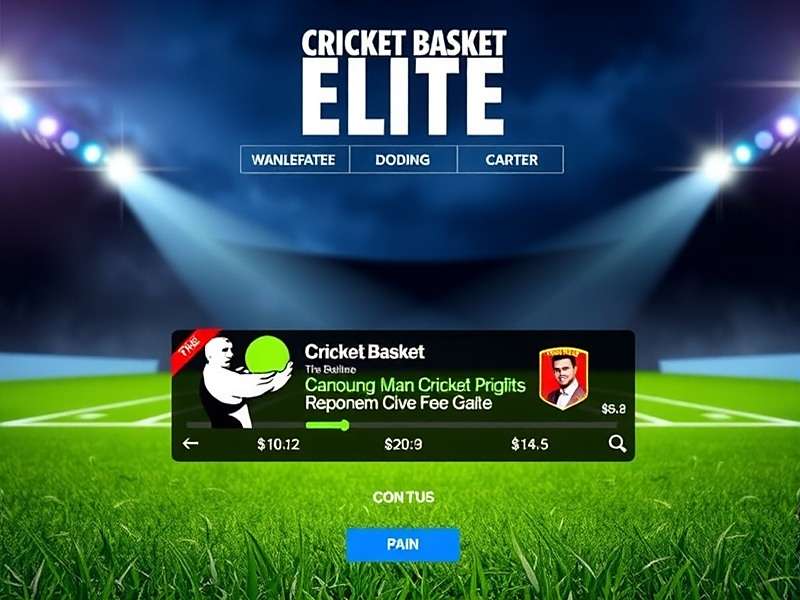Cricket Basket Elite Main Interface